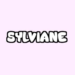 Coloring page first name SYLVIANE