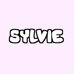 Coloring page first name SYLVIE