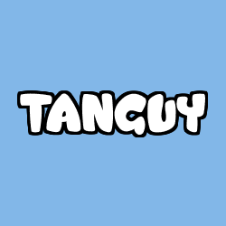 Coloring page first name TANGUY
