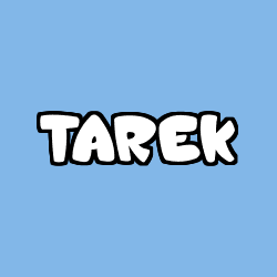 Coloring page first name TAREK