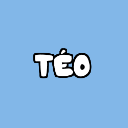 Coloring page first name TÉO