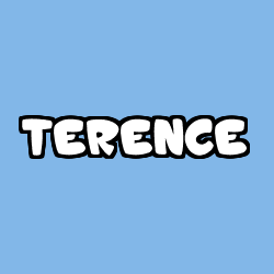 Coloring page first name TERENCE