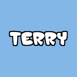Coloring page first name TERRY