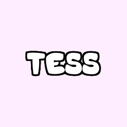 Coloring page first name TESS