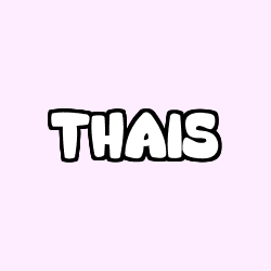 Coloring page first name THAIS