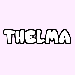 Coloring page first name THELMA