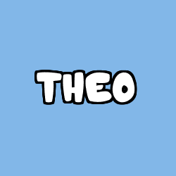 Coloring page first name THEO
