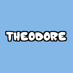 Coloring page first name THEODORE
