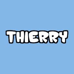 Coloring page first name THIERRY