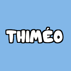 Coloring page first name THIMÉO