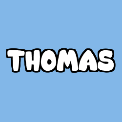 Coloring page first name THOMAS