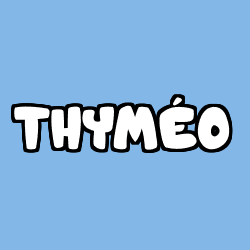 Coloring page first name THYMÉO