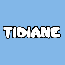 Coloring page first name TIDIANE