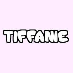 Coloring page first name TIFFANIE