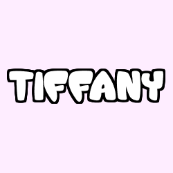 Coloring page first name TIFFANY
