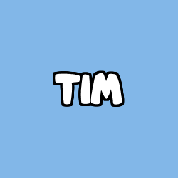 Coloring page first name TIM