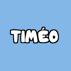 Coloring page first name TIMÉO