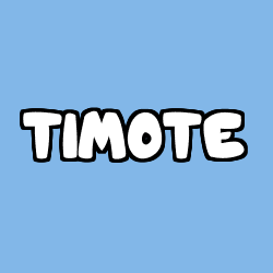 Coloring page first name TIMOTE