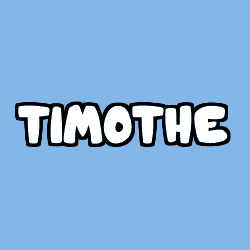 Coloring page first name TIMOTHE