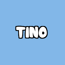 Coloring page first name TINO
