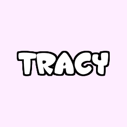 Coloring page first name TRACY