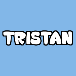 Coloring page first name TRISTAN