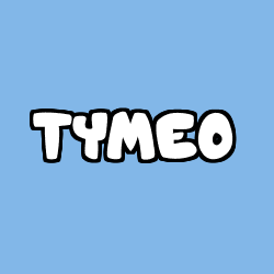 Coloring page first name TYMEO