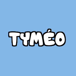 Coloring page first name TYMÉO