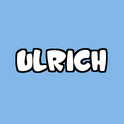 Coloring page first name ULRICH