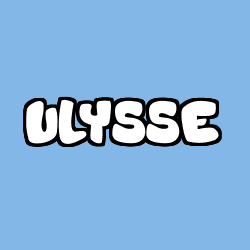 Coloring page first name ULYSSE