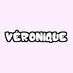 Coloring page first name VÉRONIQUE