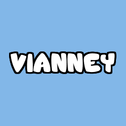 Coloring page first name VIANNEY