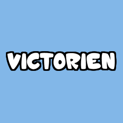 Coloring page first name VICTORIEN