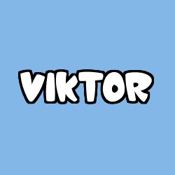 Coloring page first name VIKTOR