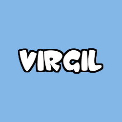 Coloring page first name VIRGIL