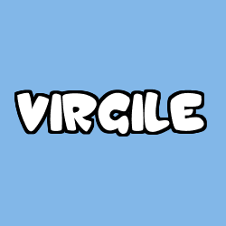 Coloring page first name VIRGILE