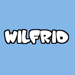 Coloring page first name WILFRID
