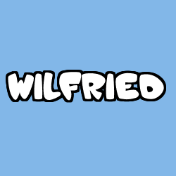 Coloring page first name WILFRIED