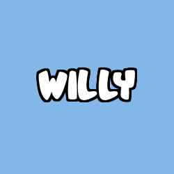 Coloring page first name WILLY