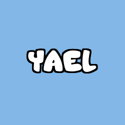 Coloring page first name YAEL