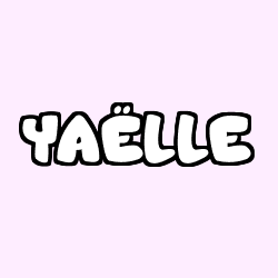 Coloring page first name YAËLLE
