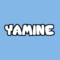 Coloring page first name YAMINE