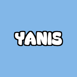 Coloring page first name YANIS
