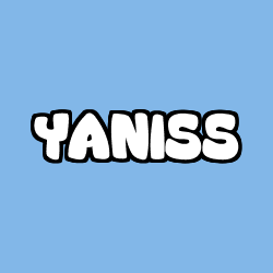 Coloring page first name YANISS