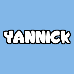 Coloring page first name YANNICK