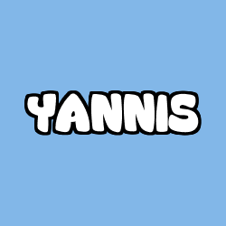 Coloring page first name YANNIS