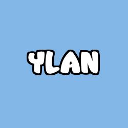 Coloring page first name YLAN