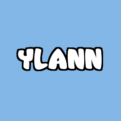 Coloring page first name YLANN