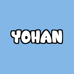 Coloring page first name YOHAN