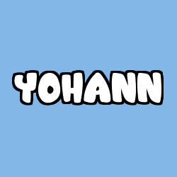 Coloring page first name YOHANN